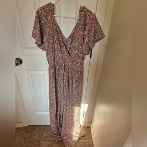 Indulge Floral V-Neck Jumpsuit